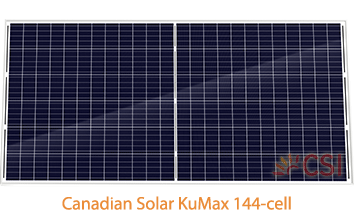 加拿大太阳能KuMax 144电池太阳能电池板＂style=