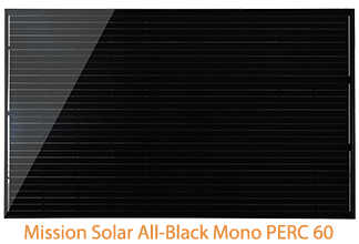 任务太阳能单PERC全黑太阳能电池板系统