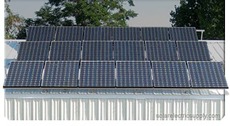 家用金属屋顶太阳能系统