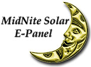 午夜太阳能电子面板标志