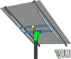 2 .太阳能电池板顶极支架调整器